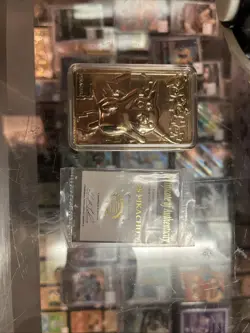 Pokemon Pikachu 1999 Limited Edition 23k Gold Plated Trading Card - Image 5