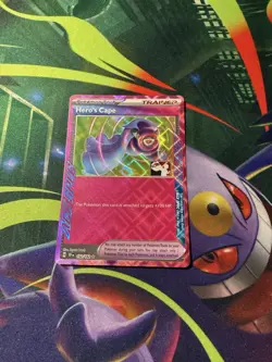 Hero’s Cape 152/162 NM Prize Pack Series 5 Play! Pokemon Stamped ACE SPEC - Image 1