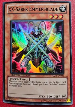 1x Yu-Gi-Oh! XX-Saber Emmersblade - HASE-EN001 - Super Rare - Limited Ed - NM - Image 1