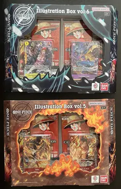 One Piece TCG Illustration Box Vol 5 and Vol 6 BUNDLE SEALED (See description) - Image 1