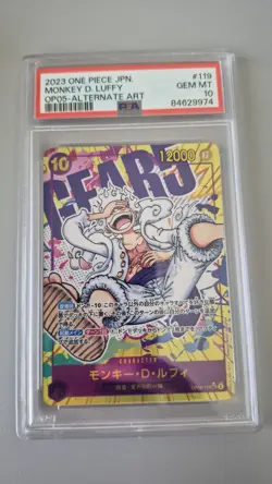 One Piece TCG - MONKEY D. LUFFY OP05-119 SEC PSA 10 (Japanese) - Image 1
