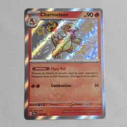Charmeleon 110/091 Paldean Fates NM Pokemon Card – Shiny Rare - Image 1