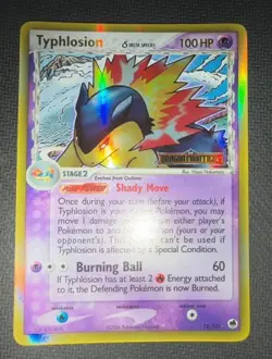 Pokemon Card-Typhlosion -Holo-Ex Dragon Frontiers 12/101-ENG-Stamped-Near Mint - Image 1