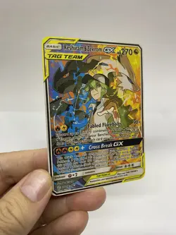 Reshiram&Zekrom GX Gold Metal Pokemon Card-Collectible Gift Display！ gg - Image 2