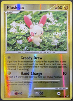 Pokemon - Supreme Victors - Plusle 76/147 - REVERSE HOLO - NM - Image 1