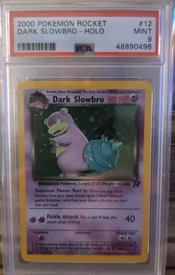 2000 Pokemon Rocket Dark Slowbro Holo #12 PSA 9/MINT - Image 1
