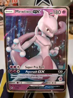 Mewtwo GX 31/68 Holo GX Rare Hidden Fates Pokemon MP - Image 1