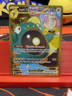 Pokemon TCG Iono's Bellibolt ex 188/159 Journey Together Hyper Rare Card - NM - Image 1