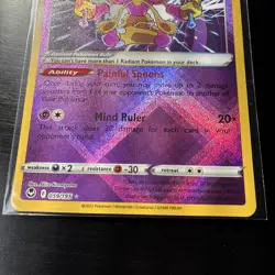 Pokemon TCG Radiant Alakazam Silver Tempest Holo Card 059/195 - Image 3