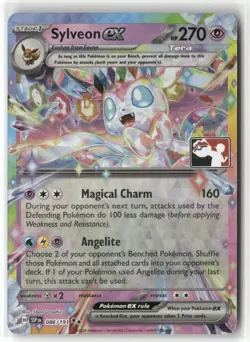 Pokemon Sylveon ex 086/191 Holo Prize Pack Series Cards Double Rare - Image 1