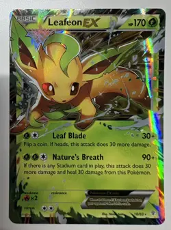 Pokemon Card Generations Leafeon EX 10/83 Rare EX Holo - Image 1