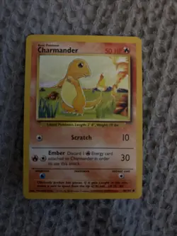 Pokemon Charmander Base Set Card # 46/102 WOTC TCG 1999 - Image 1