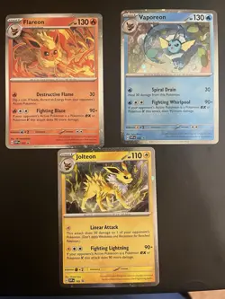 Pokemon TCG Flareon, Vaporeon, Jolteon promo (3 Cards) - Image 1