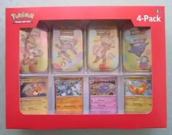 NEW Sealed Pokemon 4 Pack Mini Tins 151 Sam's Club Exclusive Scarlet & Violet - Image 1
