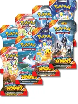 Lot Of 10 Surging Sparks Sleeved pokemon Booster Packs Sealed - Image 1