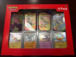 Pokemon TCG Scarlet & Violet 151 Mini Tin 4-Pack Sam’s Club New Factory Sealed - Image 1