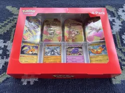 Pokemon TCG 151 Mini Tins 4 Pack + 4 Promos Sealed Sam’s Club Exclusive NEW - Image 1
