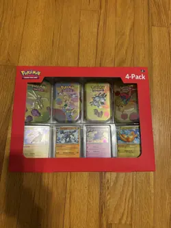 Pokemon TCG: Scarlet & Violet 151 Mini Tins 4 Pack Sams Club Exclusive Sealed - Image 1