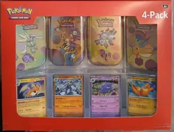 Pokemon TCG 151 Mini Tins 4 Pack + 4 Promos Sealed Sam’s Club Exclusive NEW - Image 1