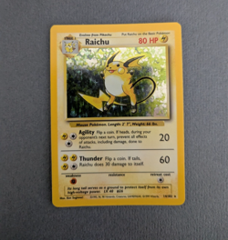 Pokemon Base Set 1999 Raichu 14/102 Base Set Holo Rare - Image 1