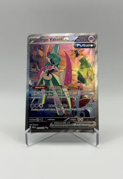 Iron Valiant ex 249/182 SV04: Pokemon Paradox Rift Holo NM - Image 1