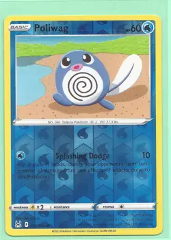 3 POKEMON POLITOED 32/196 POLIWHIRL 31 POLIWAG 30- LOST ORIGIN- REV HOLO NM/M - Image 4