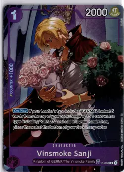 One Piece CCG Vinsmoke Sanji OP10-063 TR Legacy of the Master - Image 3