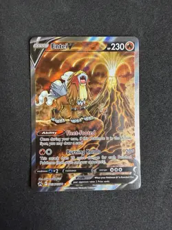 Pokemon TCG Entei v Crown Zenith: Galarian Gallery GG36/GG70 Holo Ultra Rare NM - Image 1