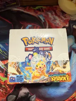 Pokemon Scarlet & Violet Surging Sparks Booster Box English Pokemon TCG Pikachu - Image 1