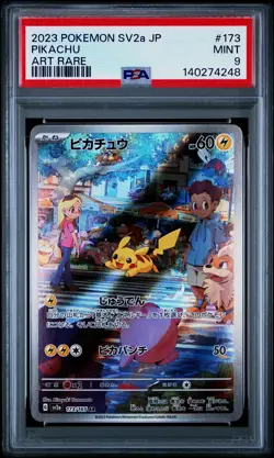 PSA 9 MINT Pikachu 173/165 AR 151 Japanese Pokemon Card - Image 1