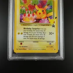 PSA 9 Birthday Pikachu 24 Pokemon Celebrations Holo Graded Card - Image 3