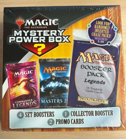 NEW! Magic MYSTERY POWER BOX 4 Booster Packs, 2 Promos, 1 Collector Booster - Image 1