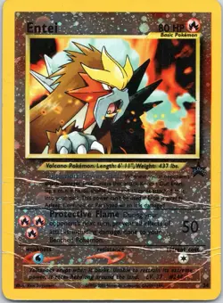 Entei #34 Reverse Holo Black Star Promo WOTC Movie Pokemon Card - Image 1