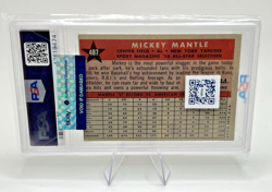 1958 Topps Mickey Mantle #487 PSA 5 - Sport Magazine '58 All Star BOLD A+ COLOR - Image 2