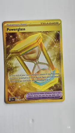 Pokemon TCG Powerglass 097/064 Gold Hyper Rare Shrouded Fable NM/M - Image 1