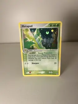 Pokemon 2004 Metapod Reverse Holo Card 39/112 Fire Red Leaf Green EX - Image 1