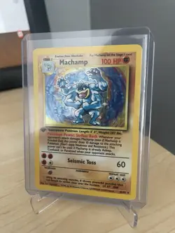 Machamp - 1st Edition (Base Set Shadowless) 008/102 Deck Exclusives Holo-MP - Image 1