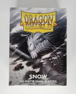 Dragon Shield Dual Matte Card Sleeves - Snow, 100 Count BRAND NEW 5706569150051 - Image 1