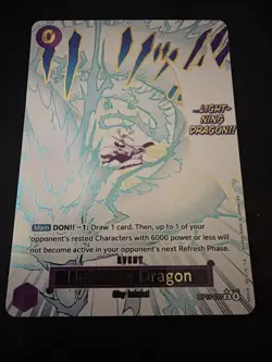 OP15-077 Lightning Dragon Alt Art One Piece Card Game TCG - Image 1