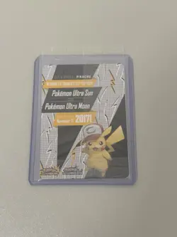 Pokemon Pikachu TCG Black Star Promo Card SM108 Ash's Pikachu - Sun & Moon - Image 2
