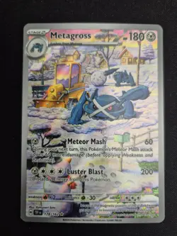 Pokemon TCG Metagross 178/162 Temporal Forces Illustration Rare - Image 1