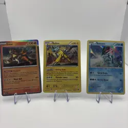 Pokemon TCG Raikou 55/162 Entei 30/197 & Suicune 30/122 Holo Rare - Image 1