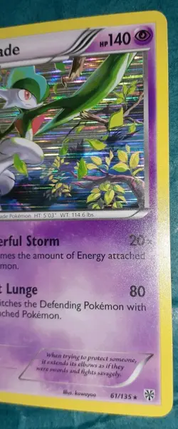 Pokemon TCG Gallade Holo Rare 61/135 Plasma Storm - Image 2