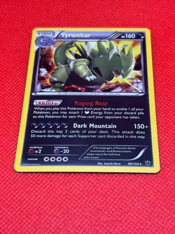 Pokemon Tcg Tyranitar 56/124 Holo Rare XY - Fates Collide - Image 2