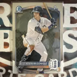 2025 Bowman Chrome Kevin McGonigle 1st Bowman Prospects Rookie BCP-79 Tigers - Image 1