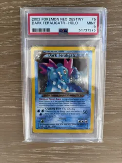 Dark Feraligatr Neo Destiny Holo Rare Unlimited Mint PSA 9 - Image 1