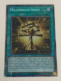Yugioh Millennium Ankh x 3 - 1st Edition Starlight Rare NM - Free Holo - Image 3
