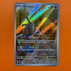 Mimikyu Holo Promo NM SVP 075 Pokemon Card Scarlet Violet Promo Near Mint 75 - Image 2