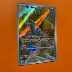 Mimikyu Holo Promo NM SVP 075 Pokemon Card Scarlet Violet Promo Near Mint 75 - Image 3