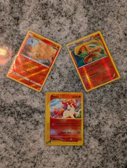 Pokemon 3 Card Lot - Blaziken Ninetales Ponyta Reverse Holos - Image 1